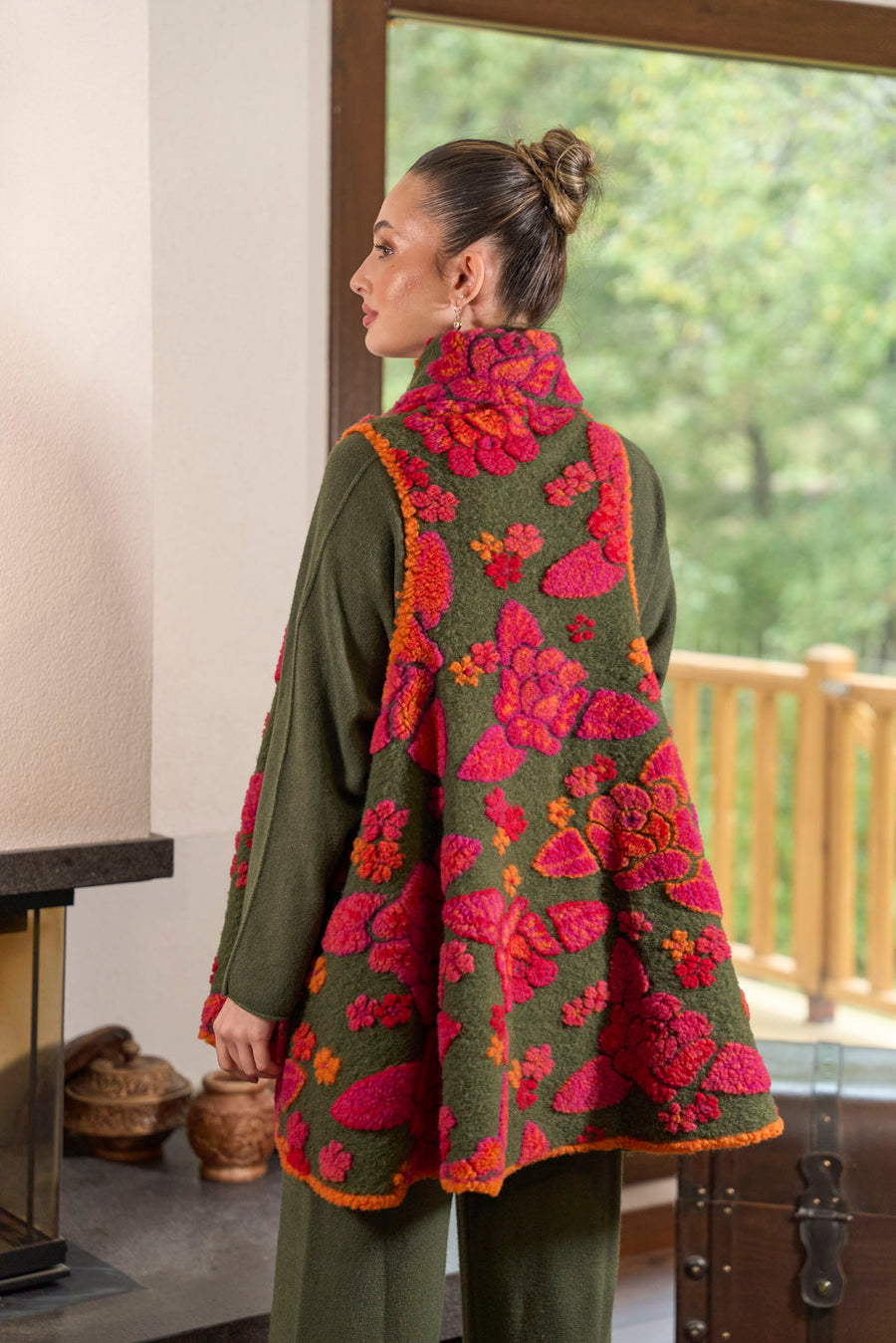 Rana Subaşı Desenli Keçe Yelek -2006