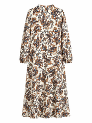 Lilyum Desenli Elbise - Hyl0362
