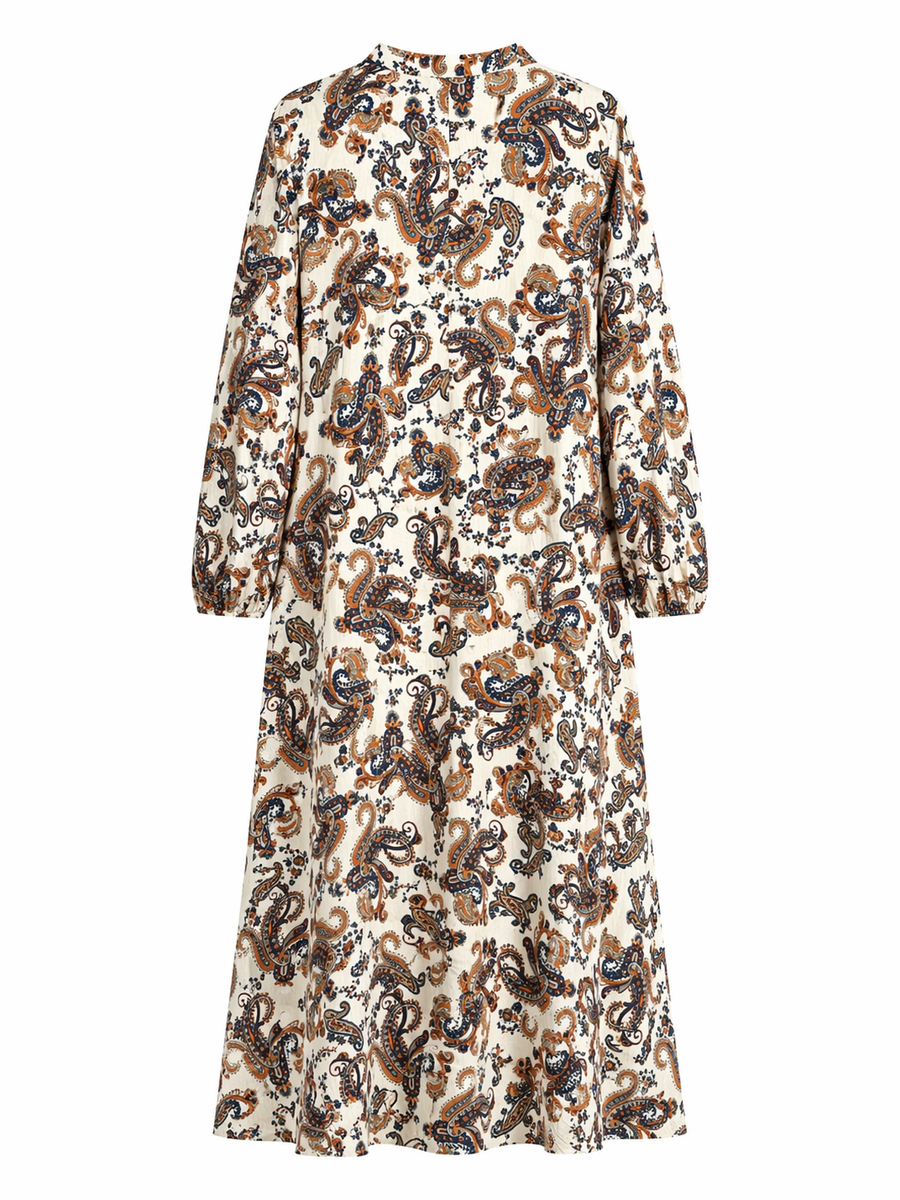 Lilyum Desenli Elbise - Hyl0362