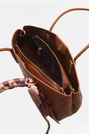 Nisa Eşarplı Kadın Çantası Taba