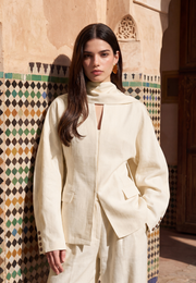 Elia Bağlamalı Ceket Pantolon Takım-RS901298