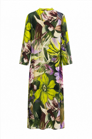 Lilyum Desenli Elbise - HYL0362