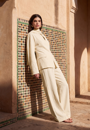 Elia Bağlamalı Ceket Pantolon Takım-RS901298