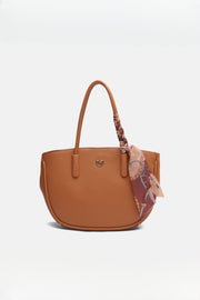 Nisa Eşarplı Kadın Çantası Taba