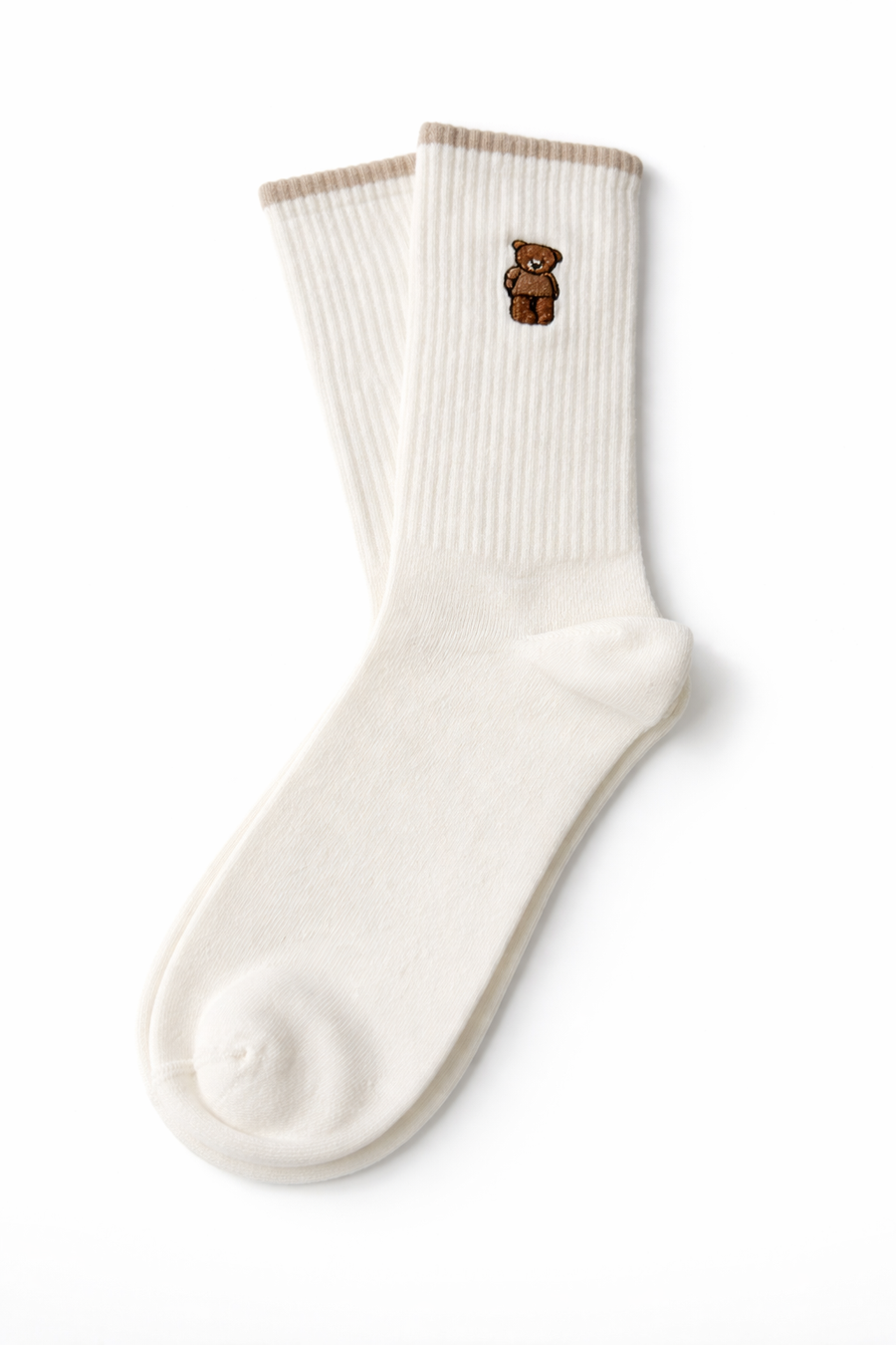 Teddy Nakışlı Pamuk Çorap 4’lü Set