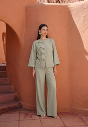 Soho Hakim Yaka Gömlek Takım Mint-RS268678