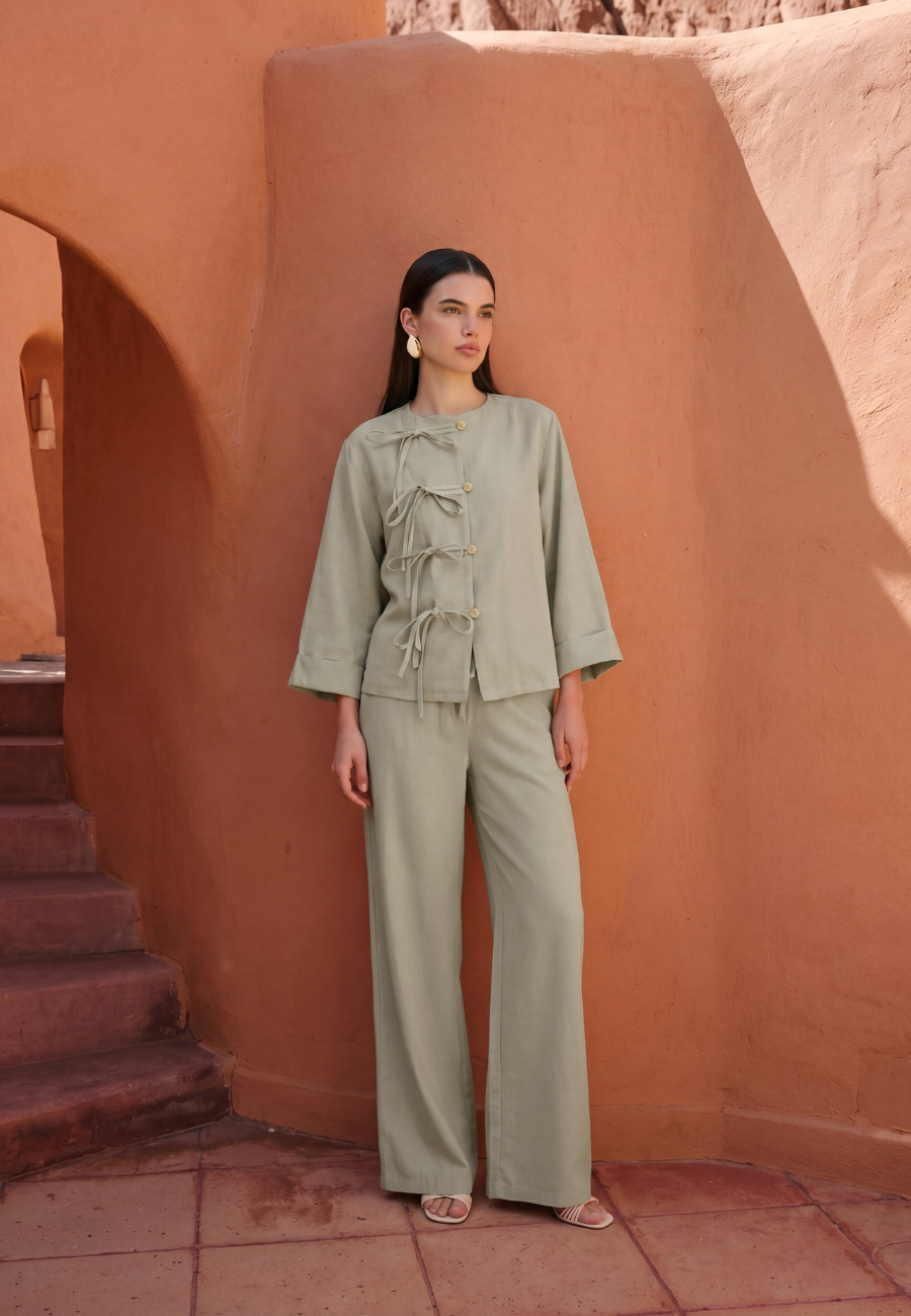 Soho Hakim Yaka Gömlek Takım Mint-RS268678