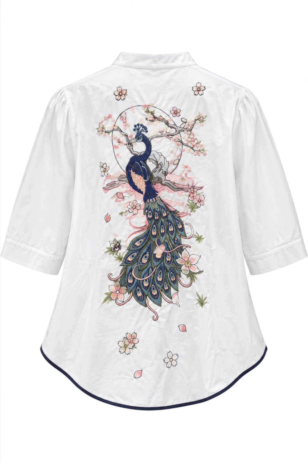 Peacock Nakışlı Gömlek-RS9266