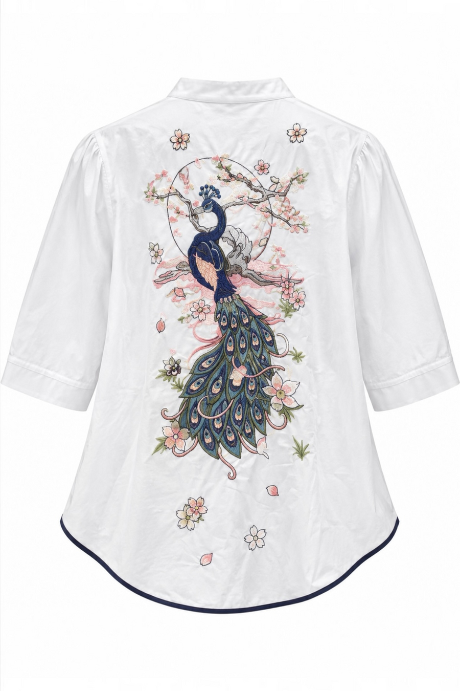 Peacock Nakışlı Gömlek-RS9266