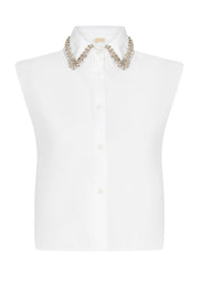 Taş İşlemeli Gömlek Yakalık