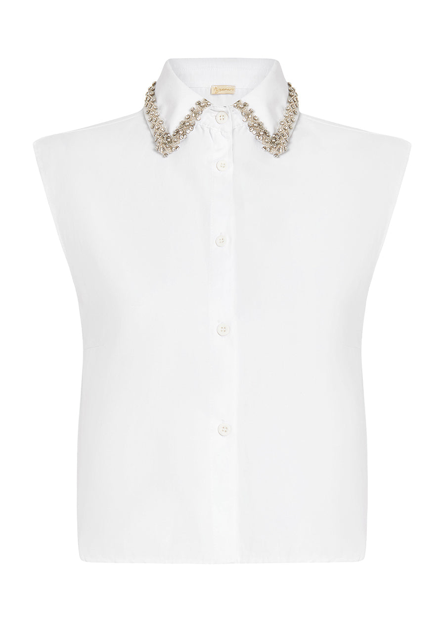 Taş İşlemeli Gömlek Yakalık