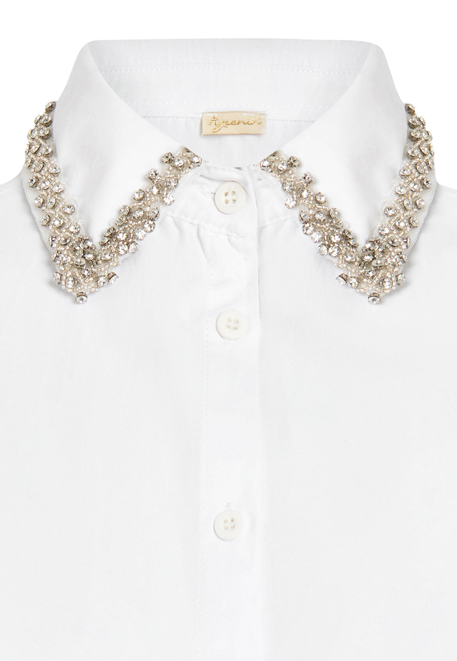 Taş İşlemeli Gömlek Yakalık