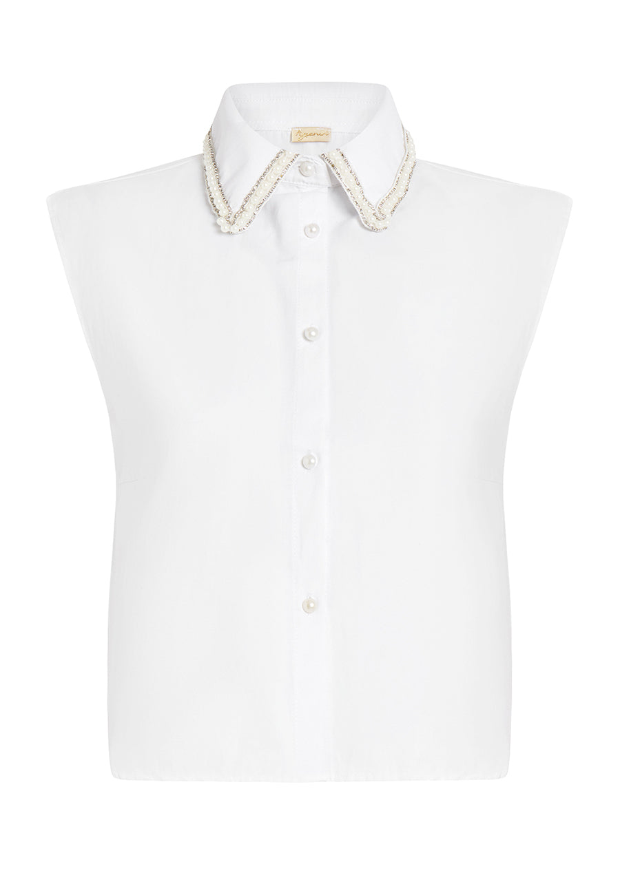 İnci Detaylı Yaka Gömlek Yakalık