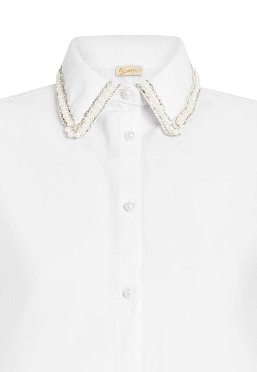 İnci Detaylı Yaka Gömlek Yakalık