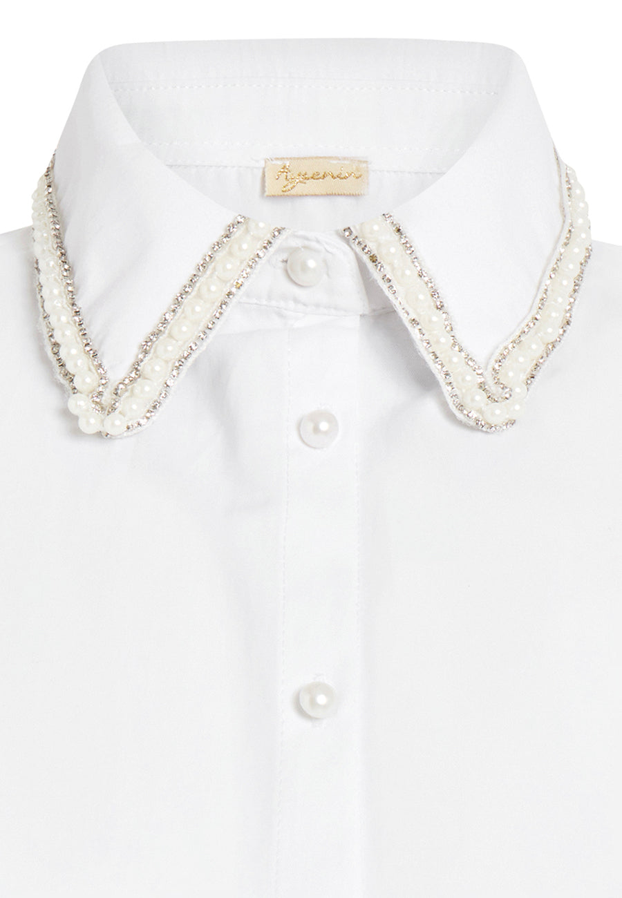 İnci Detaylı Yaka Gömlek Yakalık