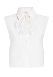 Dantel Fularlı  Gömlek Yakalık