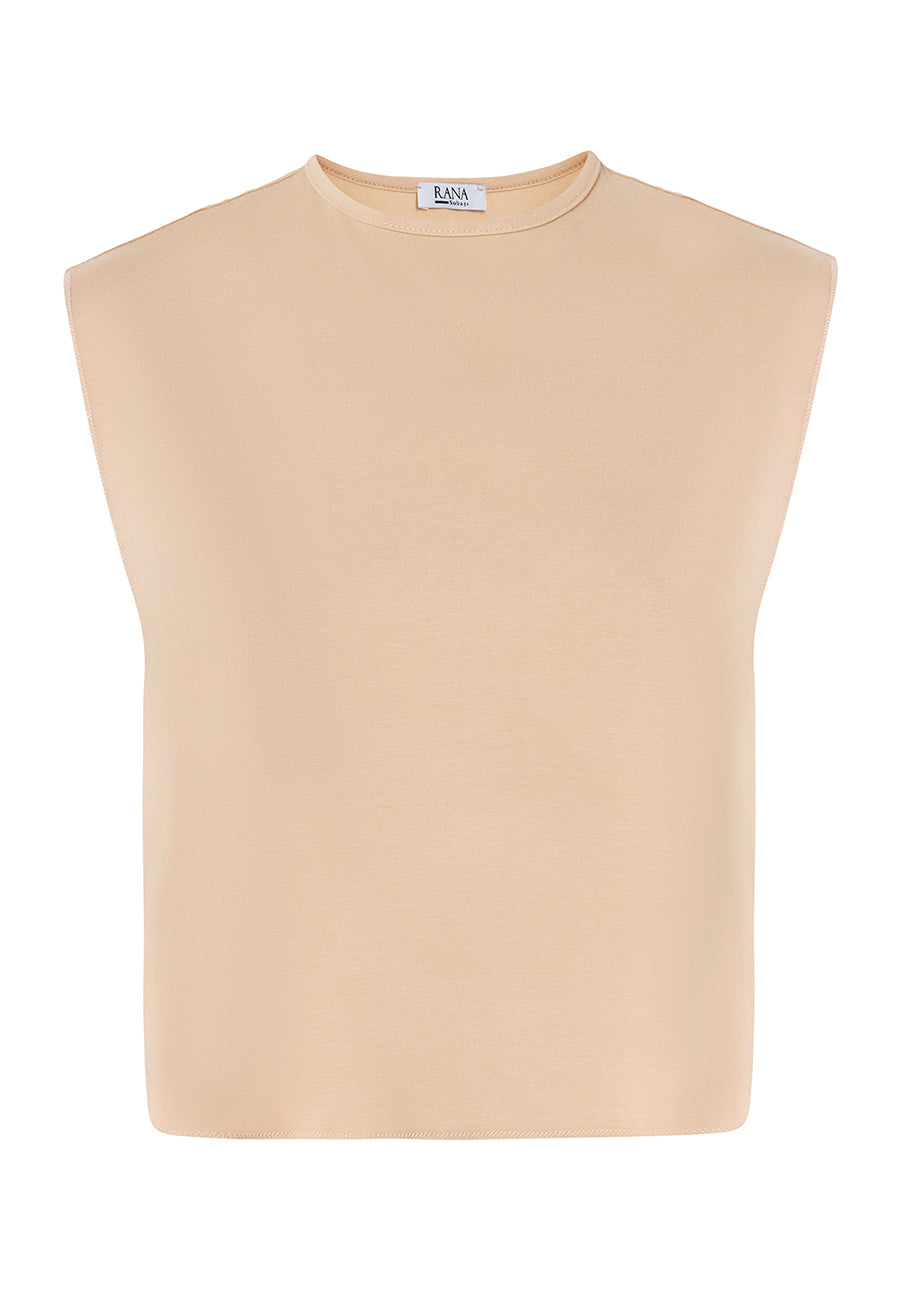 Bisiklet Yaka Boyunluk-Krem