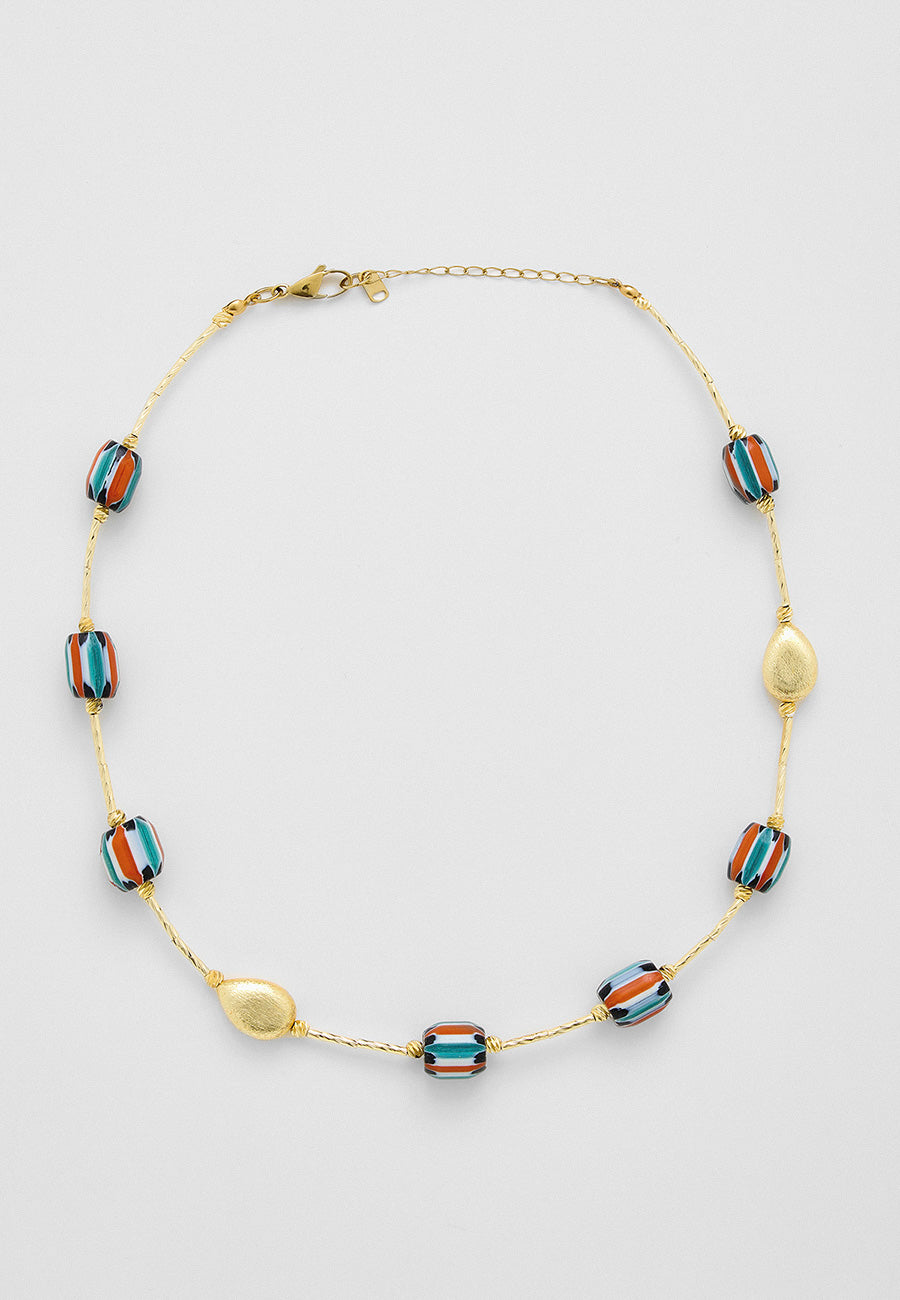 Renkli Cam Denge Kolyesi