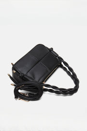 Lina Twist Örgü Saplı Kadın Çantası Siyah