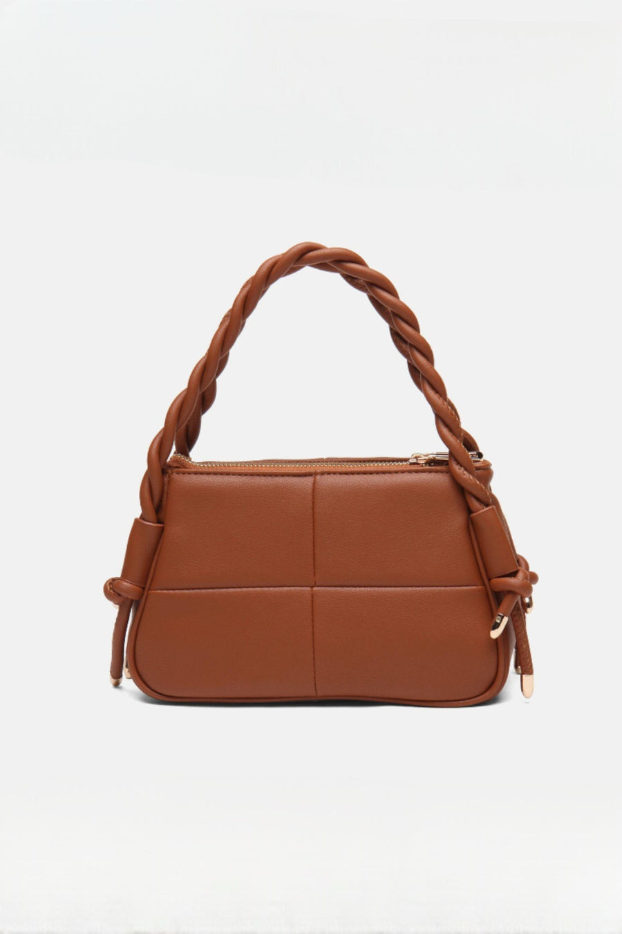 Lina Twist Örgü Saplı Kadın Çantası Taba