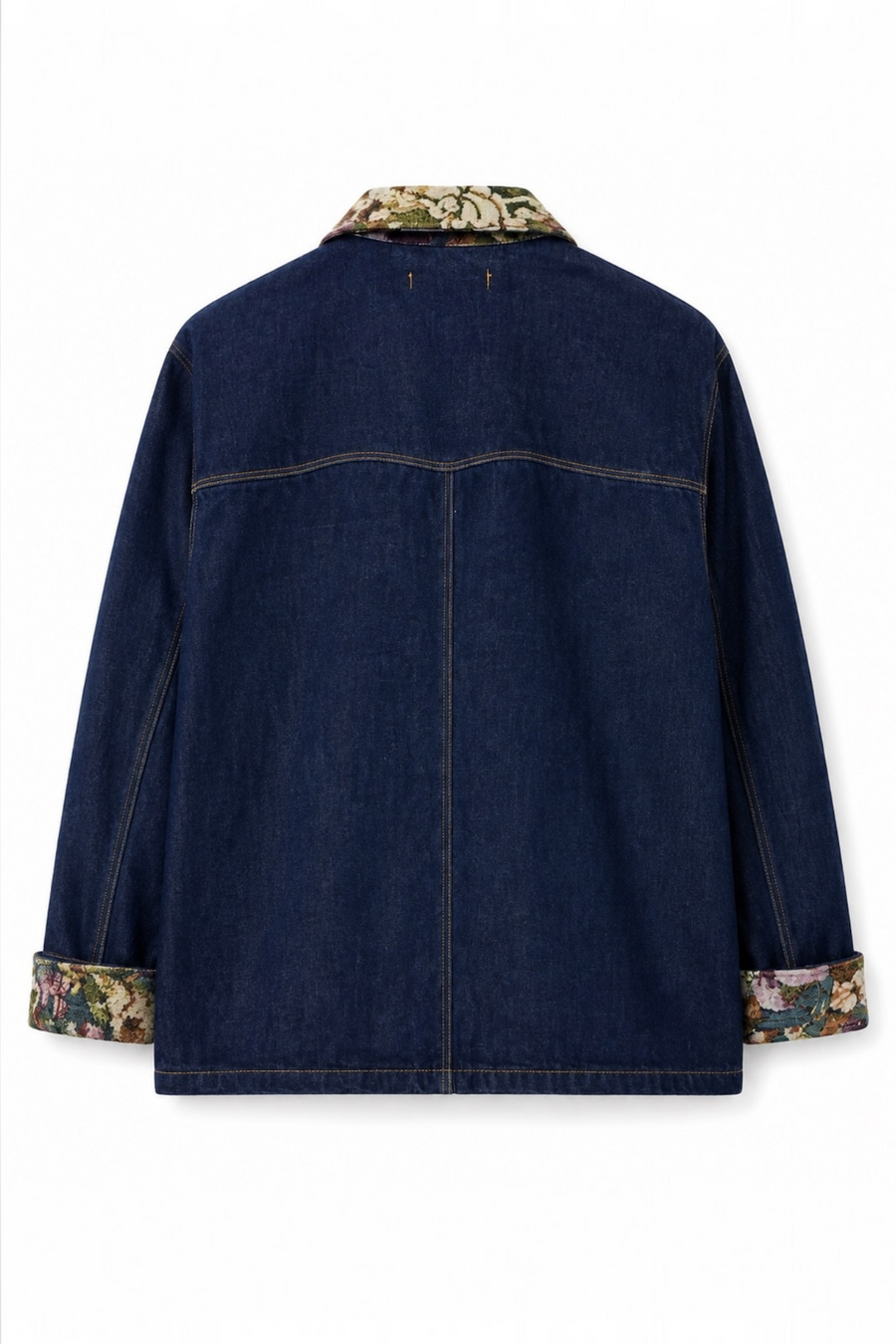 Vintage Detaylı Jean Ceket