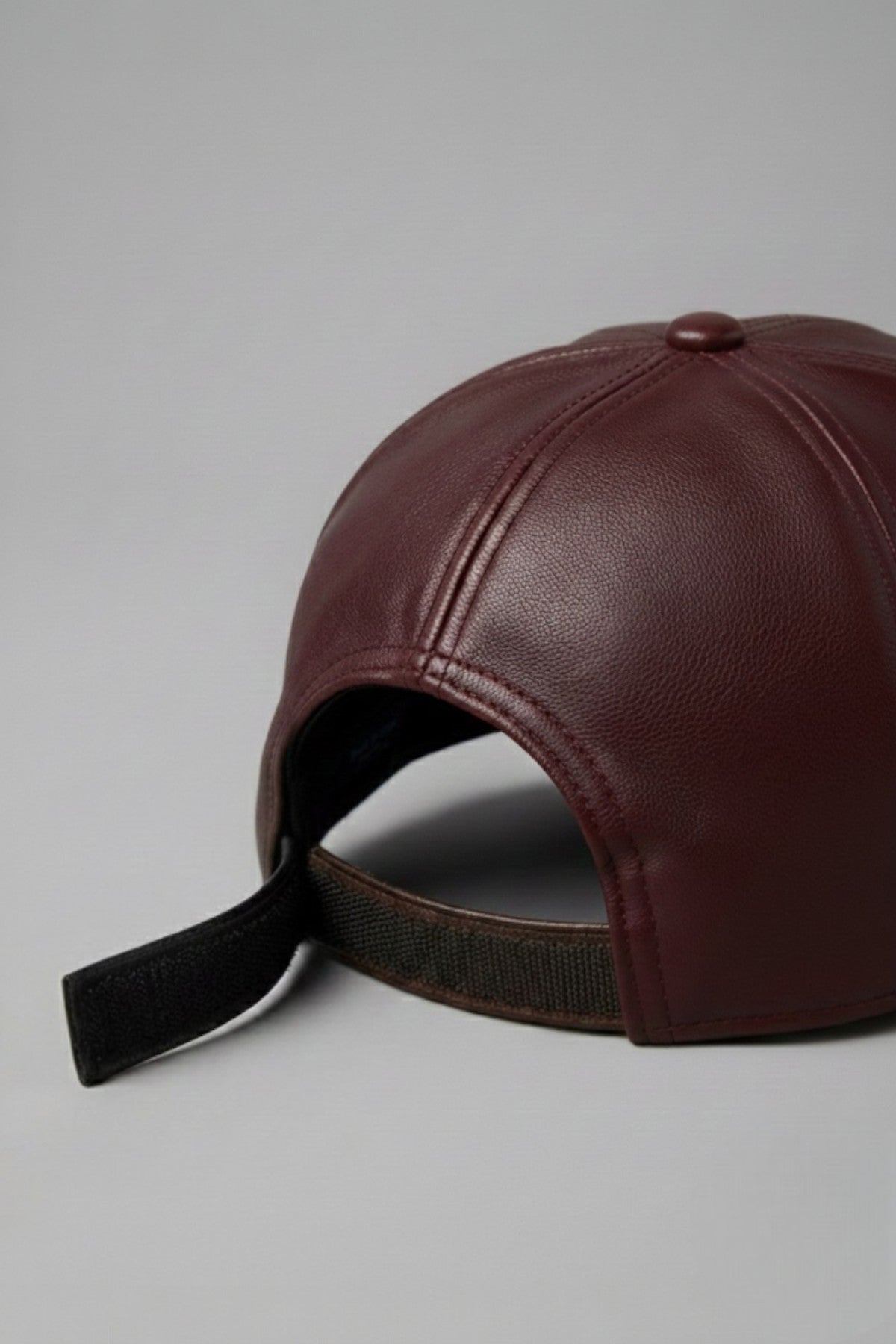 Hakiki Deri Basic Şapka – Bordo