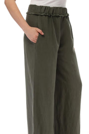 2124 Keten Pantolon Haki