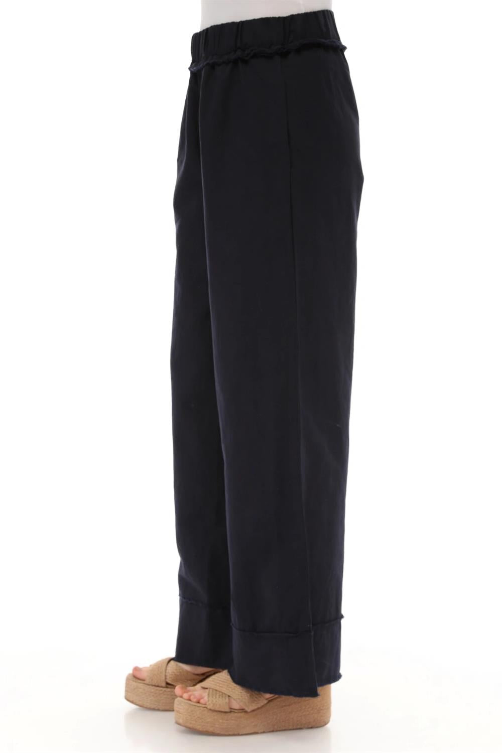 2124 Keten Pantolon Lacivert