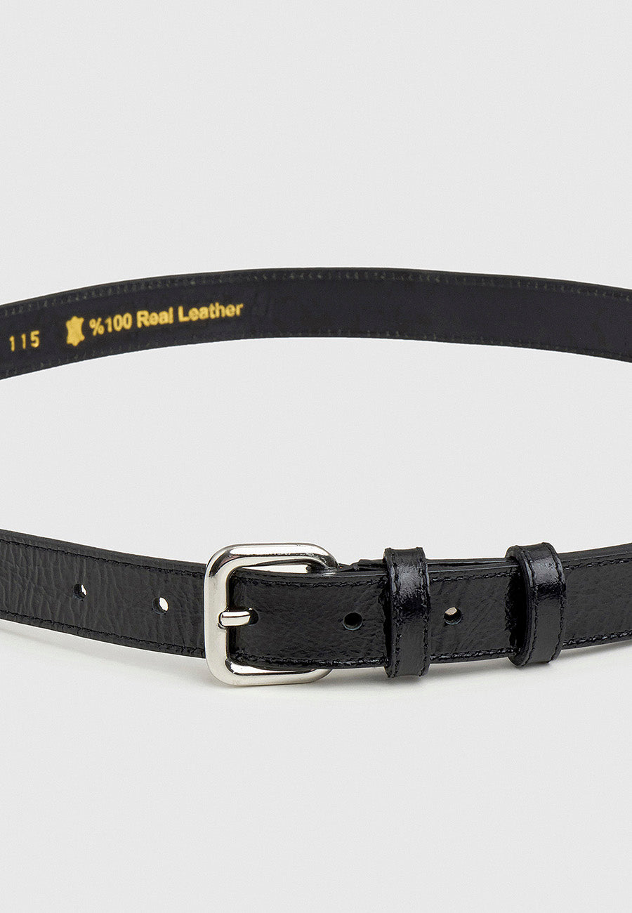 Altın Tokalı Hakiki Deri Kemer