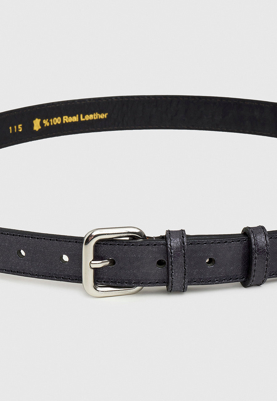 Altın Tokalı Hakiki Deri Kemer