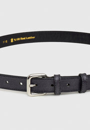 Altın Tokalı Hakiki Deri Kemer