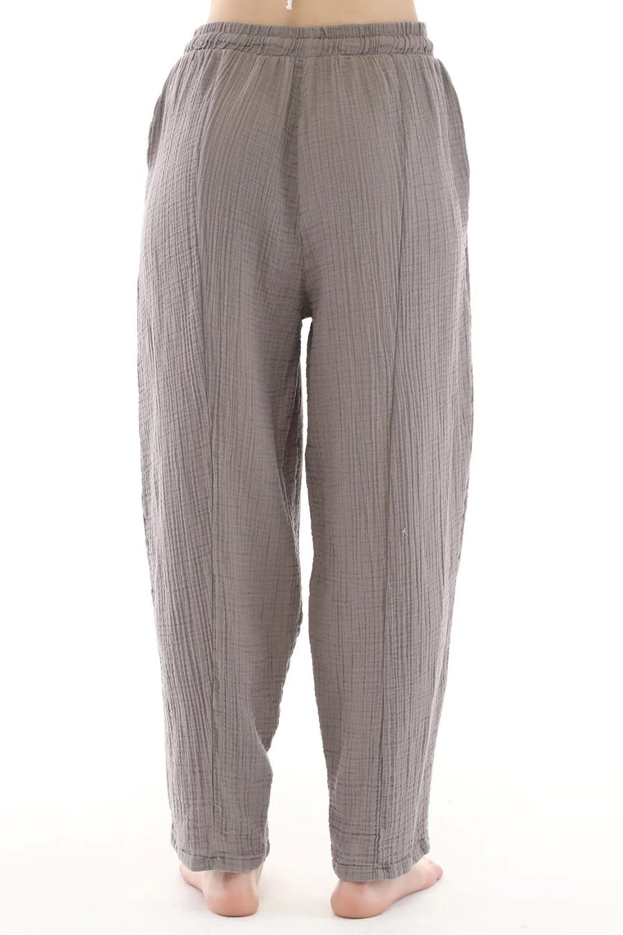 23065 Müslin Pantolon Gri