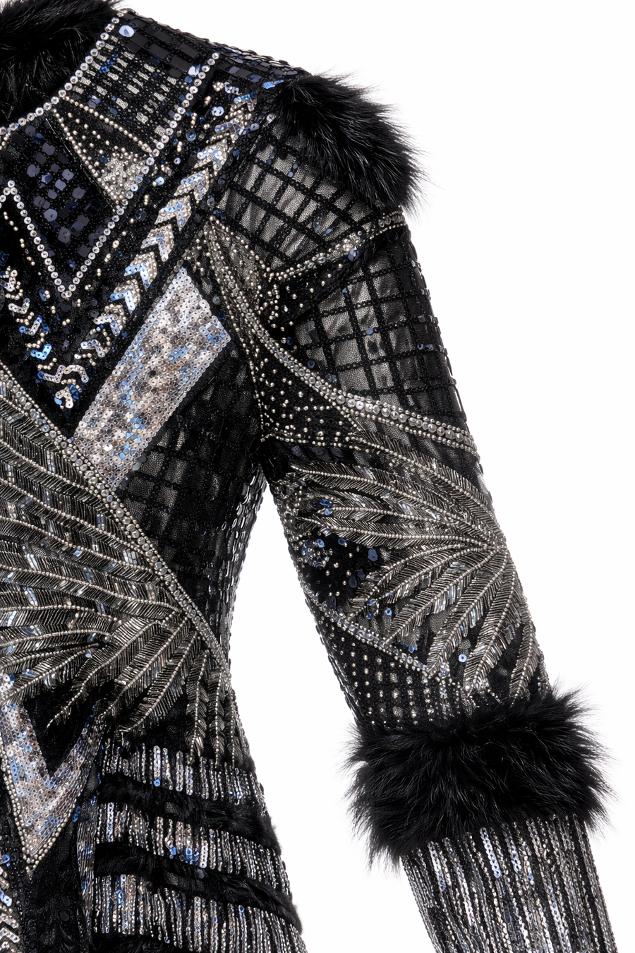 Noir Mozaiği Couture Bluz