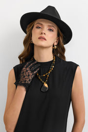 Klasik Fedora Şapka Siyah