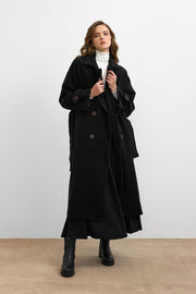 Rana Subaşı Kaşe Kaban Siyah