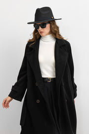 Rana Subaşı Kaşe Kaban Siyah