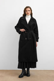 Rana Subaşı Kaşe Kaban Siyah