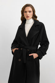 Rana Subaşı Kaşe Kaban Siyah