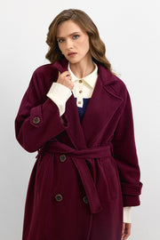 Rana Subaşı Kaşe Kaban Bordo