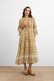 IBBN-43039 Bej Harmony Elbise