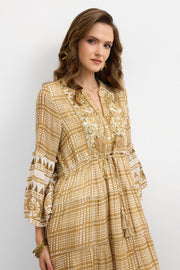 IBBN-43039 Bej Harmony Elbise