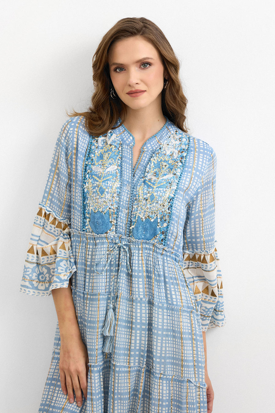 IBBN-43039 Mavi Harmony Elbise