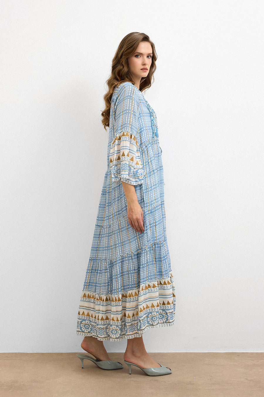 IBBN-43039 Mavi Harmony Elbise