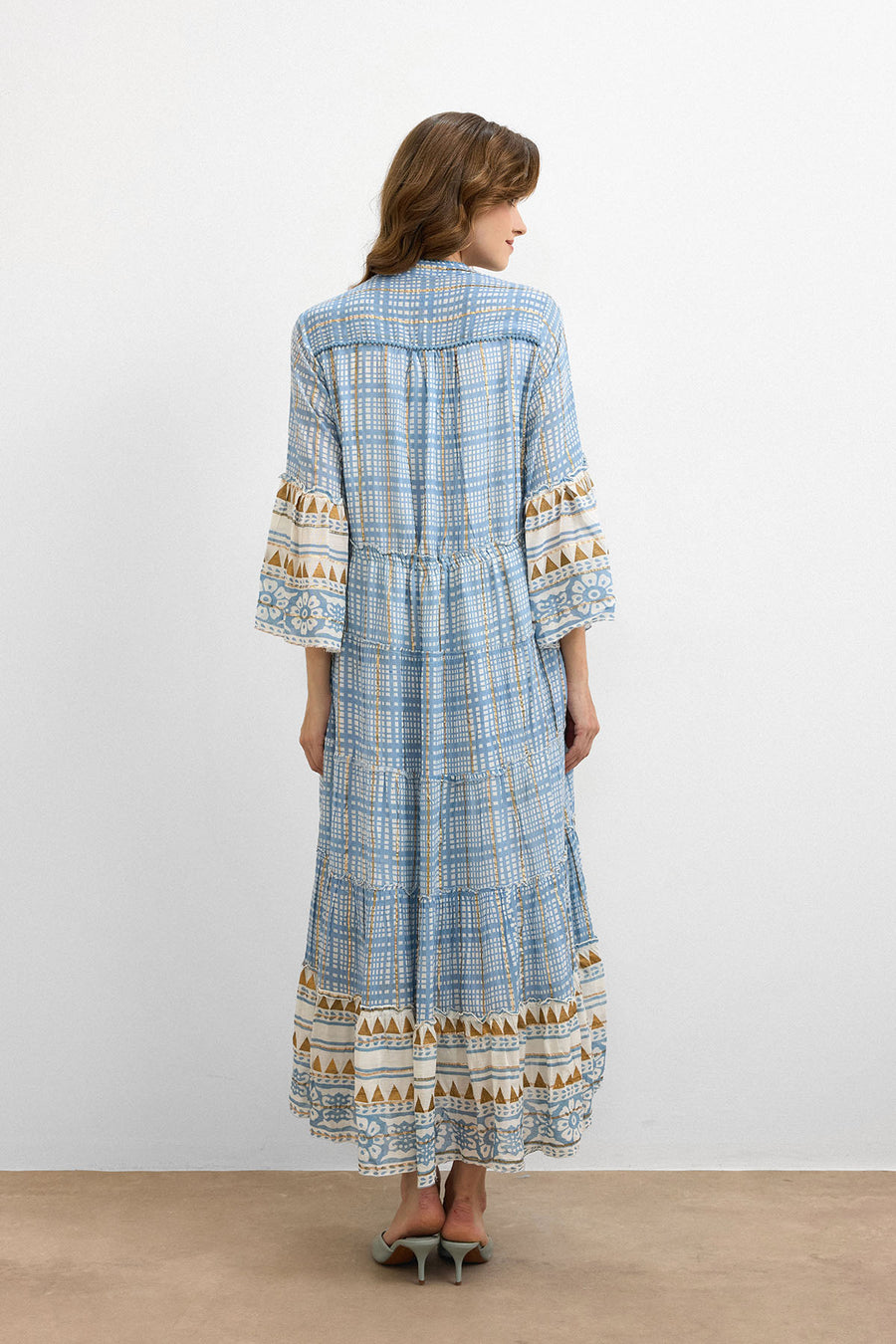 IBBN-43039 Mavi Harmony Elbise