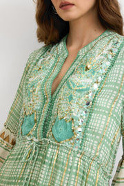 IBBN-43039 Yeşil Harmony Elbise