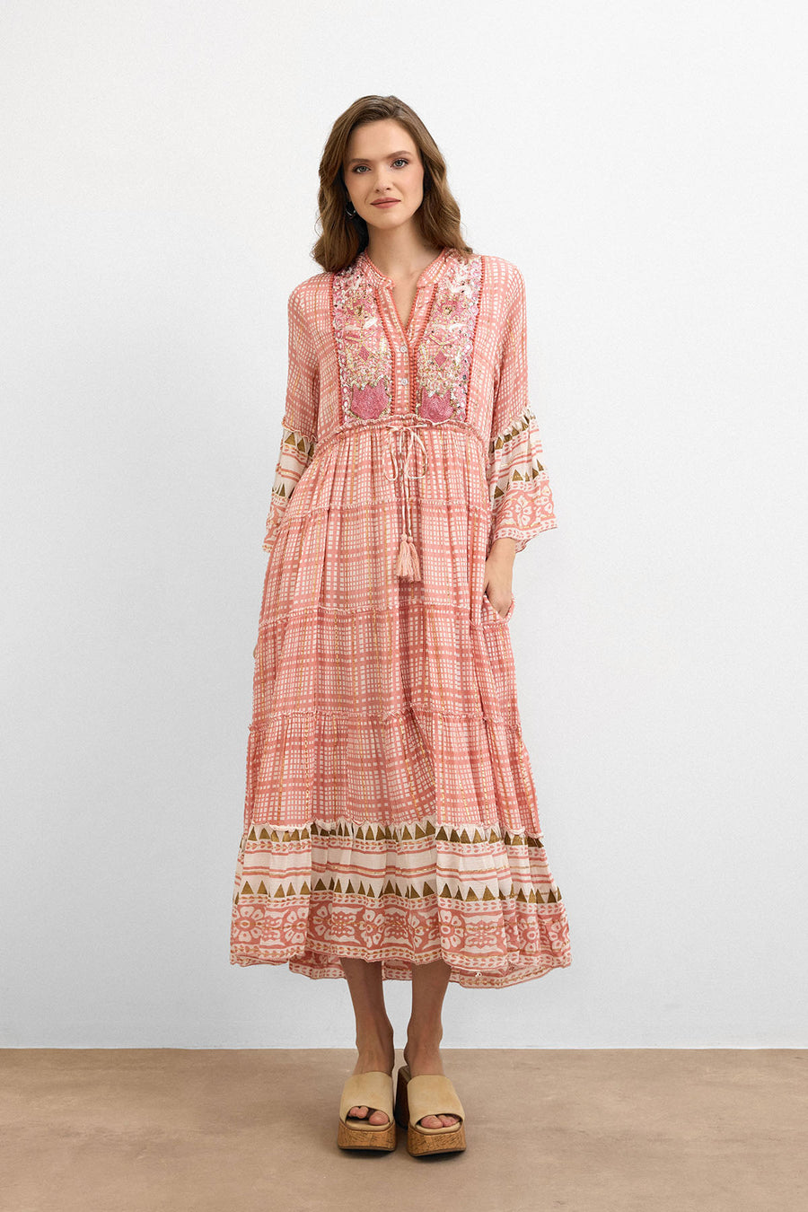 IBBN-43039 Pembe Harmony Elbise