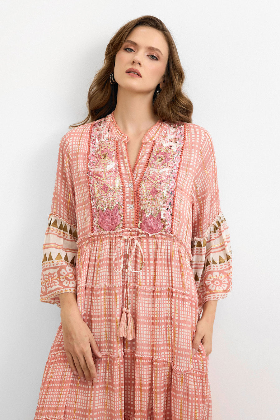 IBBN-43039 Pembe Harmony Elbise