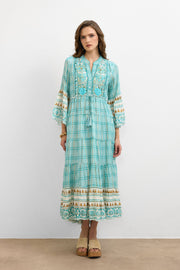 IBBN-43039 Turkuaz Harmony Elbise