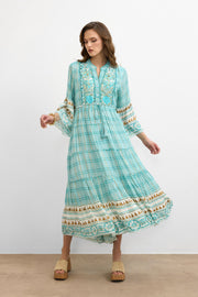 IBBN-43039 Turkuaz Harmony Elbise