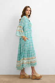 IBBN-43039 Turkuaz Harmony Elbise